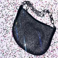 Michael Kors Kendall rhinestone-embellished shoulder bag.