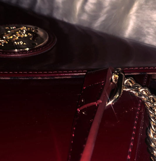 Roberto Cavalli Patent Leather Clutch