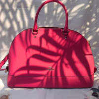 This pink bag is a Coach Mini Sierra Satchel.